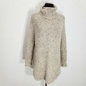 Free People Dylan Tweedy Turtleneck Sweater Wool
